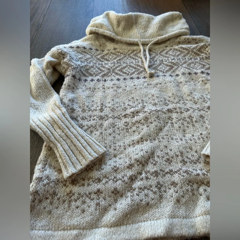 Eddie Bauer adjustable cowl neck sweater size M - Picture 2 of 5